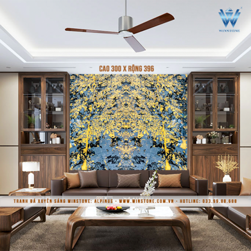 Tranh Đá Xuyên Sáng Alpinus | Ghép 2 Tấm Đối Xứng