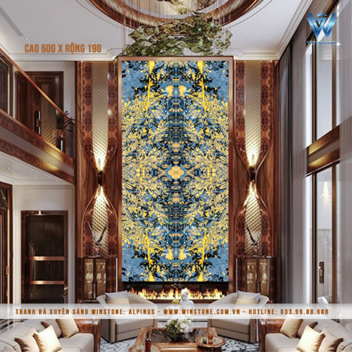 Tranh Đá Xuyên Sáng Alpinus | Ghép 4 Tấm Thông Tầng