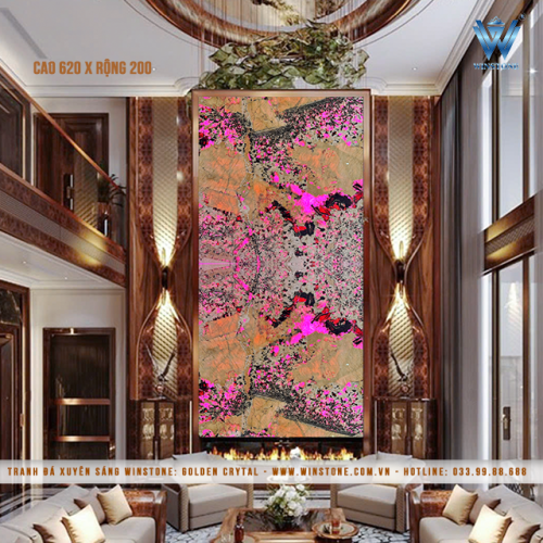 Tranh Đá Xuyên Sáng Golden Crytal | Ghép 2 Tấm Thông Tầng