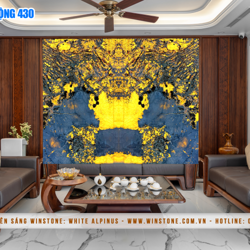 Tranh Đá Xuyên Sáng White Alpinus  | Ghép 2 Tấm Đối Xứng