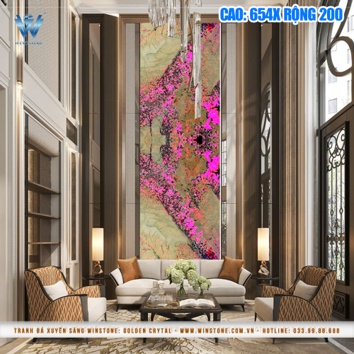 Tranh Đá Xuyên Sáng Golden Crytal | Ghép 2 Tấm Thông Tầng