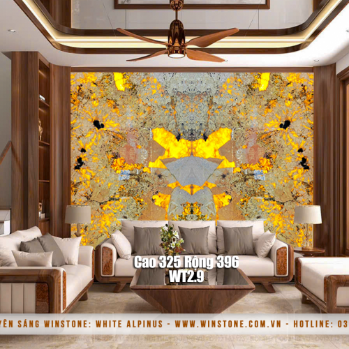 Tranh Đá Xuyên Sáng Alpinus | Ghép 2 Tấm Đối Xứng