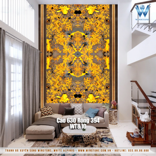 Tranh Đá Xuyên Sáng Alpinus | Ghép 4 Tấm Thông Tầng