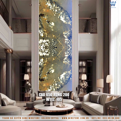 Tranh Đá Xuyên Sáng Alpinus Đèn Trắng | Ghép 2 Tấm Thông tầng