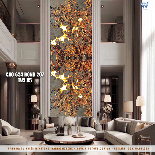 Tranh Đá Xuyên Sáng WTSRTV3 - 2 Bức Thông Tầng