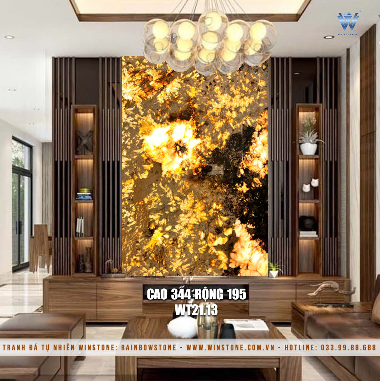 Tranh Đá Xuyên Sáng WT21 - Bức Đơn