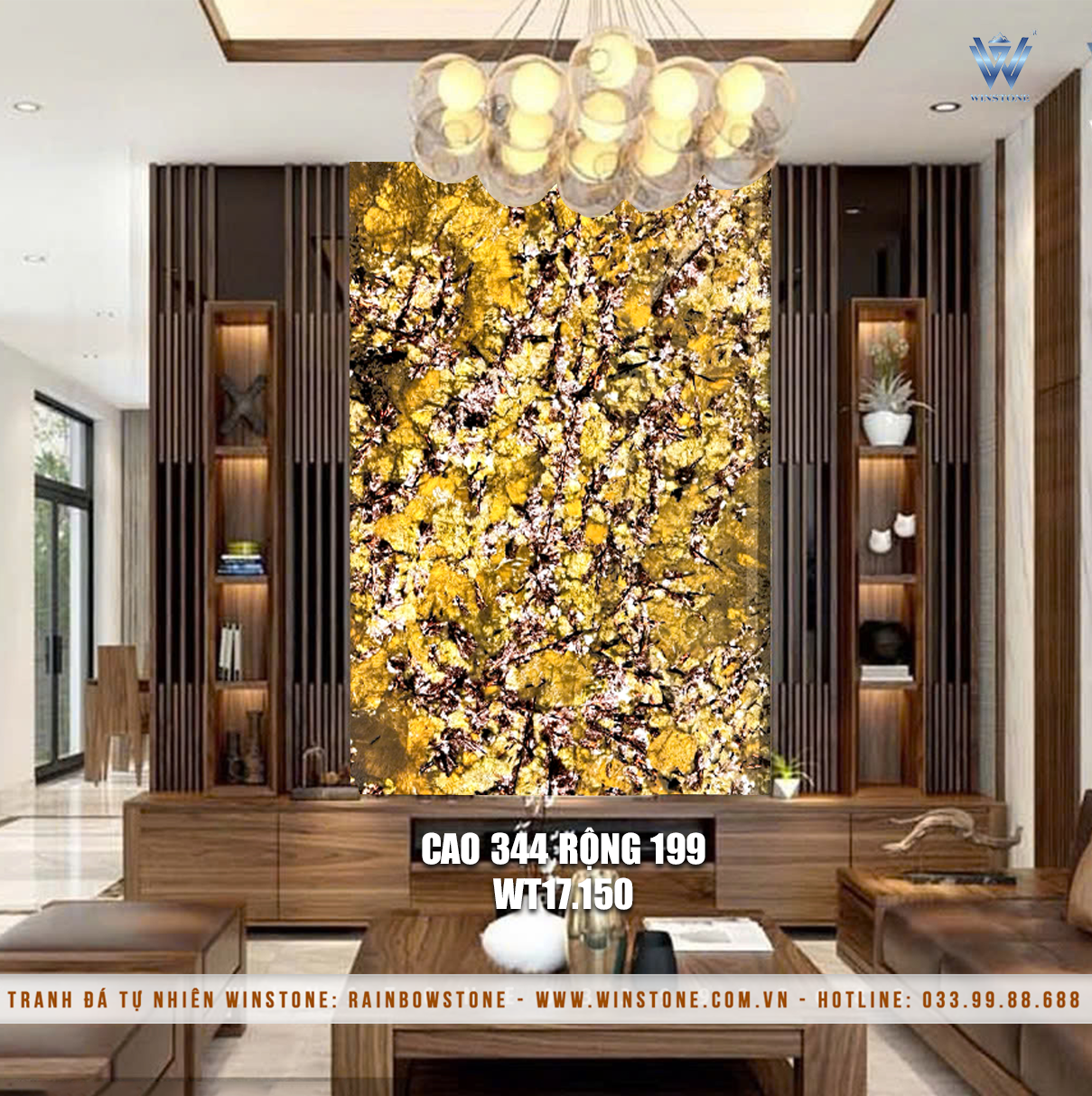 Tranh Đá Xuyên Sáng WT17 – Bức Đơn