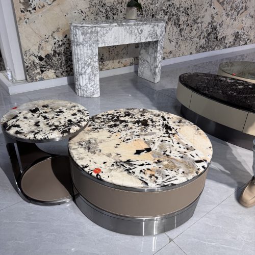 Vì sao bàn đá kết hợp sofa luôn sang hơn bàn gỗ hay kính?